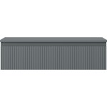 MEXEN/S - Rivel koupelnová skříňka pod umyvadlo 90 cm s deskou, 1 šuplík, reliéf , grafit mat 91A20-09023-1-BFC66
