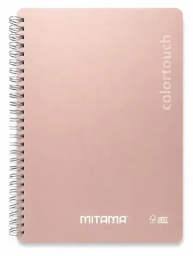 Mitama i-Note lososová / Spirálový sešit / 18,5 × 24 cm / 90 listů / čtverečkovaný (62282-90193)