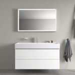 DURAVIT - Vero Air Umyvadlo 120x47 cm, s přepadem, otvor pro baterii, WonderGliss, bílá 23501200001