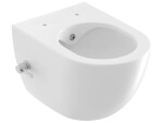 RAVAK - Chrome Závěsné WC s bidetovou sprškou, RimOff, bílá X01912