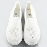 Bílé ažurové tenisky (XA105) Bílá XL (42)