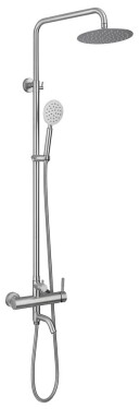 SAPHO - MINIMAL vanový sloup s pákovou baterií a napouštěním, nerez MI140