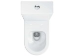 RAVAK - WC kombi se sedátkem SoftClose, vario odpad, spodní napouštění, RimOff, bílá X01872