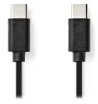Nedis kabel USB-C - USB-C černý / Kabel USB / USB 2.0 / 1 m (CCGL60700BK10)