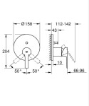GROHE - Lineare New Baterie pod omítku pro 2 spotřebiče, matná černá 240642431