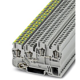Phoenix Contact STIO 2,5/3-PE/B/L 3209044 instalační svorka ochranného vodiče Pólů: 4 0.08 mm² 2.5 mm² šedá 50 ks