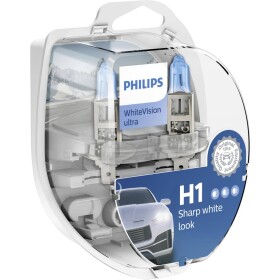 Philips Automotive 12258WVUSM halogenová autožárovka WhiteVision Ultra H1 55 W 12 V - Philips White Vision Ultra 12258WVUSM H1 P14,5s 12V 55W