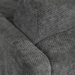 Dvoumístná rozkládací pohovka, šedá, látka, ASB-C3900 GREY2
