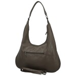 Stylová dámská koženková kabelka na rameno Petrit, tmavě šedá