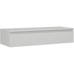 MEXEN/S - Rivel koupelnová skříňka pod umyvadlo 120 cm s deskou, 1 šuplík, reliéf , šedá mat 91A20-12023-1-BFC62