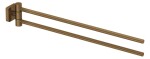 KLUDI - Vela S Dvojitý držák na ručníky, kartáčovaný bronz 25977N1