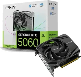 PNY GeForce RTX 5060 Single Fan 8GB / Grafická karta / 2280MHz / 8GB GDDR7 / 128-bit / 1x HDMI + 3x DP / 550W (8) (VCG50608SFXPB1)