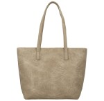 Trendy dámská koženková kabelka na rameno Serafina, khaki