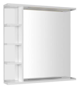 AQUALINE - KORIN STRIP zrcadlo s LED osvětlením a policemi 70x70x12cm KO360S