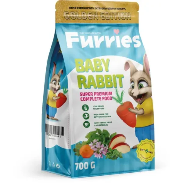 Furries Extrudované Granule Králík Junior 700g / Krmivo pro hlodavce (350912)