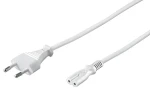 MicroConnect Power Cord EU C - C7 1m bílá / Napájecí kabel / 250 V / 2,5 A (PE030710W)