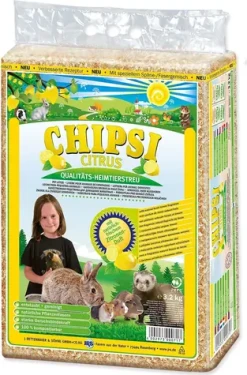 Chipsi lisované hobliny Citrus / Podestýlka / 60 l / 3,2 kg (A62199)