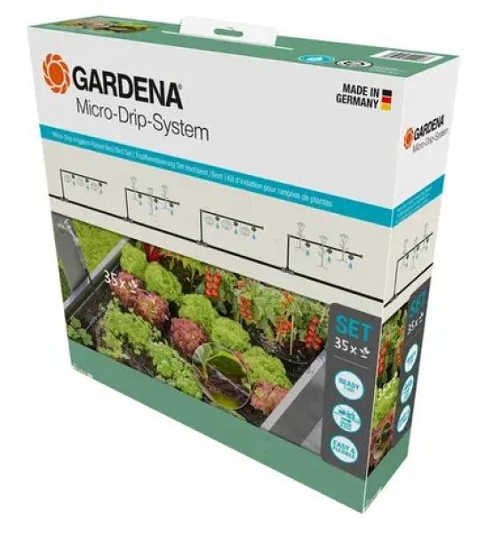 Gardena 13455-20 Micro-Drip-System Startovací sada pro vyvýšené záhony/záhony (35 rostlin) (13455-20)