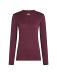 Dámské merino triko dlouhý rukáv ICEBREAKER Wmns 200 Oasis LS Crewe, Dark Berry velikost: XS