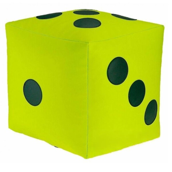 FRONTI Dětský taburet KOSTKA 30 cm - zelená + tmavězelená