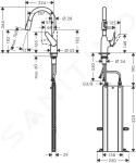 HANSGROHE - Focus M42 Dřezová baterie M4216-H180 s výsuvnou sprškou, sBOX, chrom 71821000