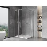 MEXEN/S - Mist L Duo sprchový kout dveře křídlové 100 x 90, transparent, chrom 8A4L-100-090-01-00