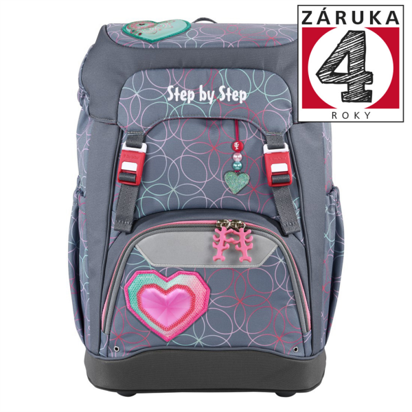 Školní batoh Step by Step GRADE - Glitter Heart Hazle