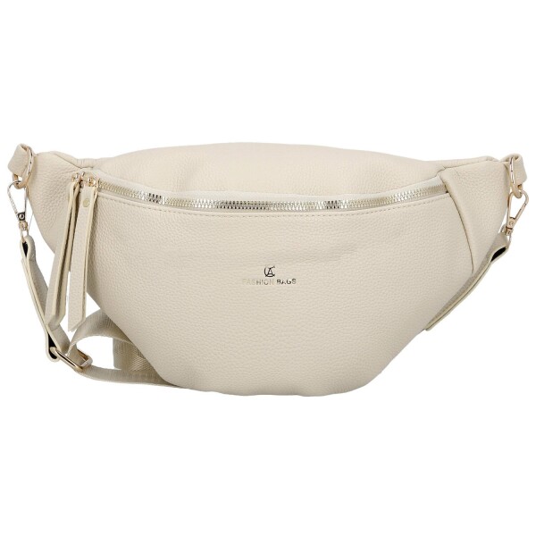 Trendy dámská koženková ledvinka Ebina, béžová