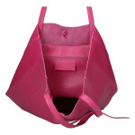 Luxusní dámská kožená kabelka Jane, fuchsiová