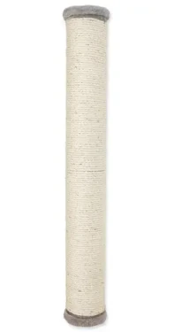 TRIXIE Škrabadlo nástěnné válec 11x80 cm šedá / Sisal, plyš / Nastavitelná výška (G13-49929)