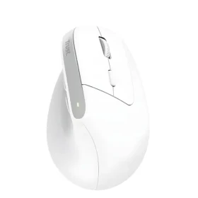 Trust Bayo+ bílá / Vertikální myš / optická / 2400 DPI / 6 tlačítek / USB / Bluetooth (25399)