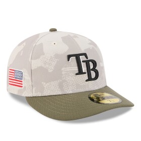New Era Pánská kšiltovka Tampa Bay Rays MLB 2025 Authentic Armed Forces Pre-Curved 59FIFTY Fitted Velikost: 7 3/8