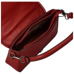 Módní dámská koženková kabelka na rameno Vanya, červená