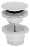 Bruckner - Umyvadlová výpust 5/4“, click-clack, velká zátka, 4-45, ABS/bílá 151.308.0
