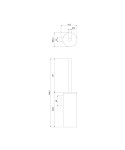 OMNIRES - MODERN PROJECT nástěnná toaletní štětka, kartáčovaná mosaz MP60621BSB
