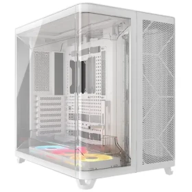 Corsair AIR 5400 LX-R RGB bílá / E-ATX / 3x USB-C / 3x 120mm / bez zdroje / průhledná bočnice (CC-9011321-WW)