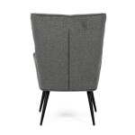 Křeslo ušák, šedá, látka, AK-315 GREY2