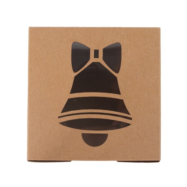 Cake star Vánoční krabička- "zvoneček" 10x10x6,3cm