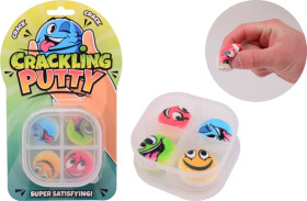Praskací modelína s obličejem v krabičce - Johntoy