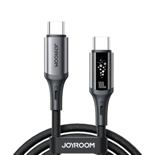 Joyroom S-A60 StarTalk Nabíjecí kabel USB-C (M) - USB-C (M) 100W 1.2m černá (6956116762339)