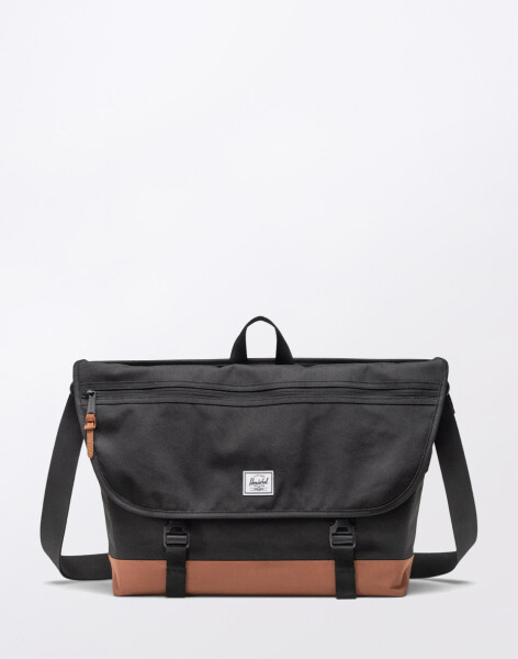Herschel Supply Cove Messenger Black/Saddle Brown