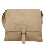 Dámská crossbody kabelka s hadím vzorem Geina, béžová