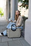 Nákupní taška Reisenthel Loopshopper L Summerstripes black