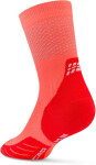 CEP pánské běžecké kompresní ponožky REFLECTIVE PRO 3.0 - neon coral Velikost: III (20,5-23 cm obvod kotníku)