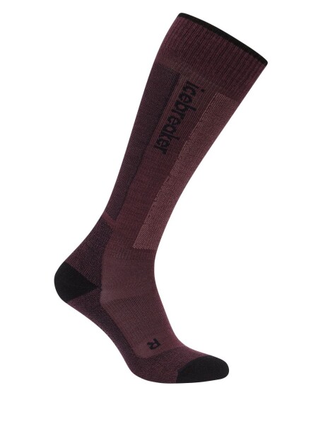 Dámské merino lyžařské ponožky ICEBREAKER Wmns Ski+ Light OTC, Java/Black/Summit velikost: 35-37 (S)