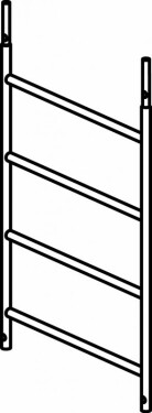 Náhradní rám k lešení AL 700 a ALUPRO 4 příčky