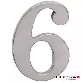 Cislo 3D nikl matny 6 - 10 cm