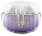 Guess Glitter Gradient fialová / Sluchátka / TWS Bluetooth / Dokovací stanice (GUTWSHDGKEEU)