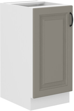 Spodní skříňka Stilo 40 D 1F BB Barva korpusu: Bílá, Barva dvířek: Clay Grey