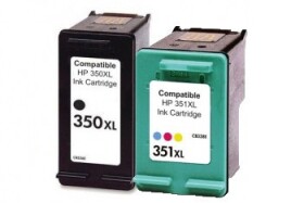 Obchod Šetřílek HP CB338EE + HP CB336EE, barevná + černá (HP 350 XL + HP 351 XL) - kompatibilní (neoriginální kazety)